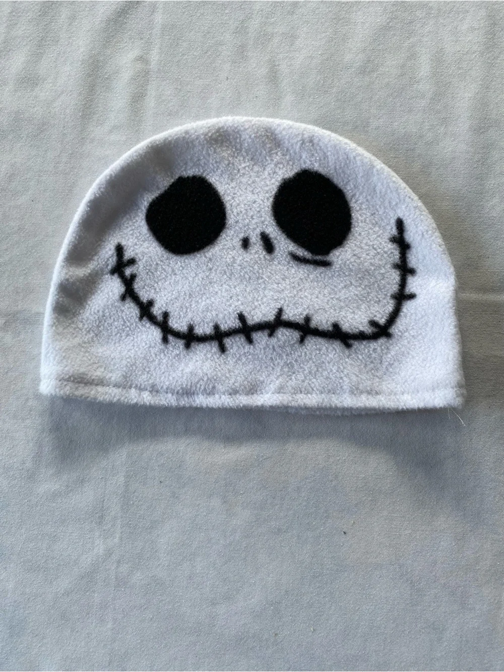 Halloween Kids Costume Jack Skellington Fleece Beanie Hat